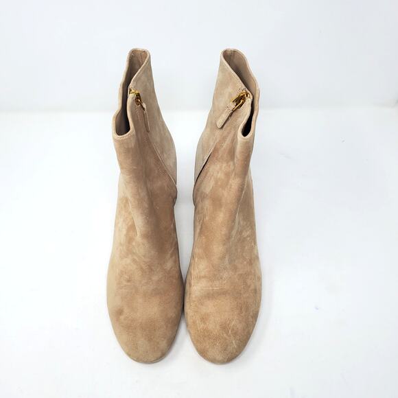 Tory Burch Brooke 70MM Ankle Bootie Sport Suede 46920 Perfect Sand Size US 10.5 - Picture 5 of 12